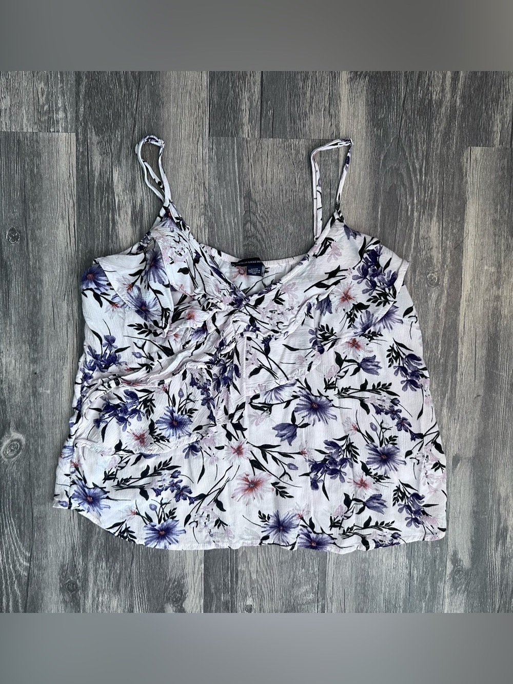 American Eagle Floral Tired Camisole Blouse Size Small (US) 10 (UK) Floral